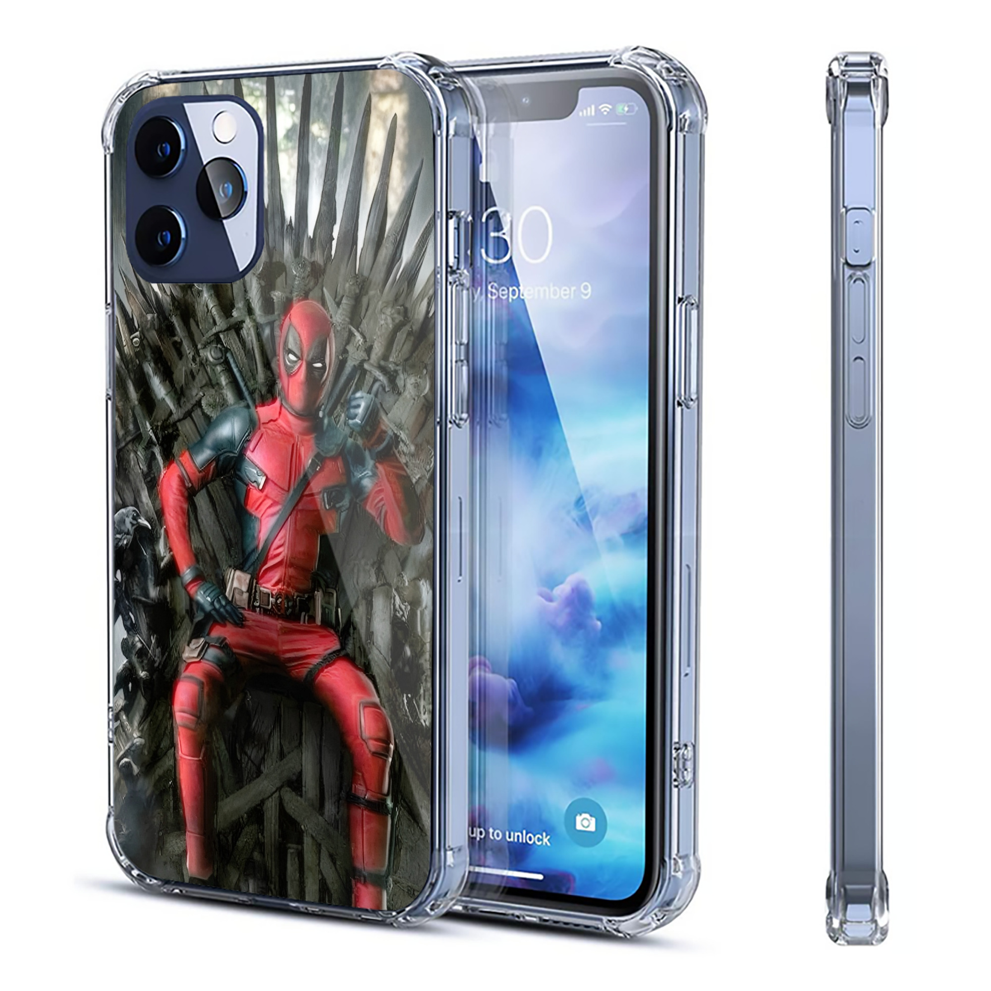 （画像用） Deadpool デッドプール 【iPhone 12シリーズ対応】透明スマホケース（クリアソフトケース）
